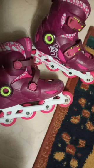 Patines en línea morados play 5