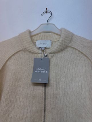 Suéter H&M Beige Mohair/Wool Blend