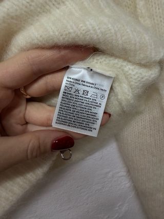 Suéter H&M Beige Mohair/Wool Blend