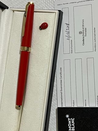 Penna Montblanc Rossa - Scatola e Garanzia