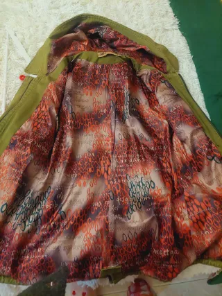 Parka mujer verde militar