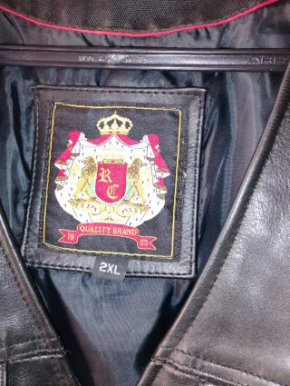 Chaleco de cuero para motorista Talla XXL