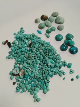 Collana pietre dure. Turchese naturale