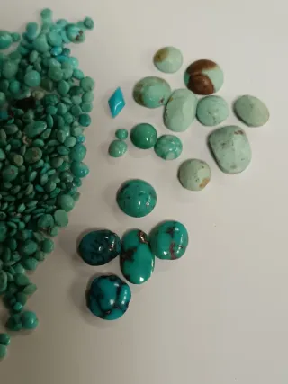 Collana pietre dure. Turchese naturale