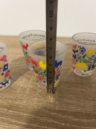 Vasos de chupito Perú multicolor