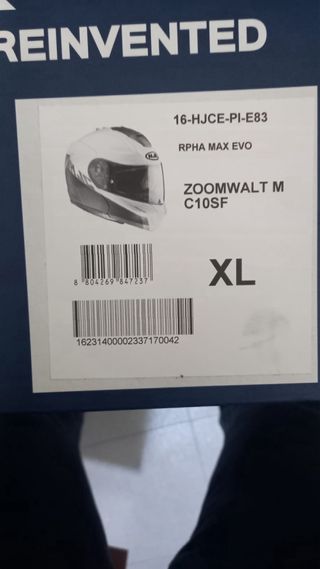 Casco Modular HJC Fibra Talla XL