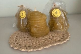 Velas en forma de colmena