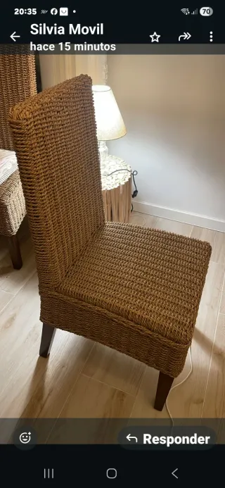 Sillas de salón 6 unidades