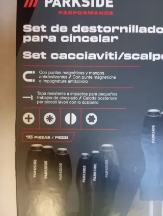 Set Parkside Destornilladores Cincelar 15 Piezas