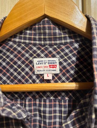 Camisa vintage Levi's cuadros azul y rojo