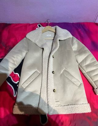 Abrigo doble faz Mango Beige