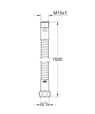 Flexo grifo extraible  fregadera Grohe 28112000