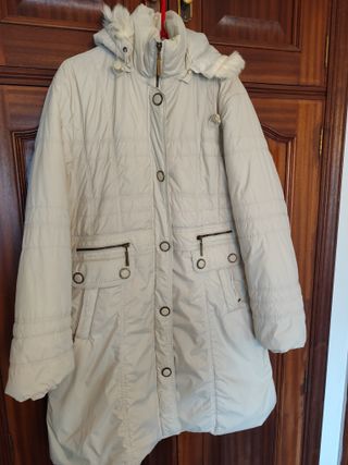 Abrigo largo beige T50/52