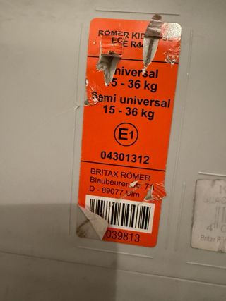 2 Sillas Coche Britax Römer Grupo 2/3