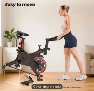 Bicicleta Estática Negro Rojizo- NUEVA! STOCK!