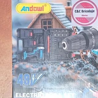 Taladro percutor pack completo con accesorios