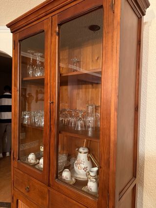 Vitrina/Aparador Madera Rústica