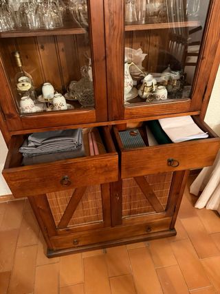 Vitrina/Aparador Madera Rústica