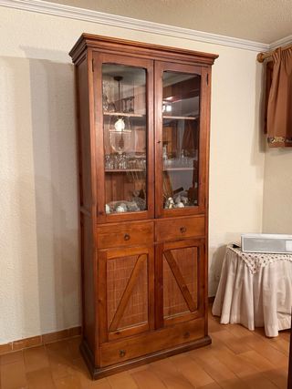 Vitrina/Aparador Madera Rústica