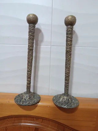 Candelabros de Bronce Antiguos