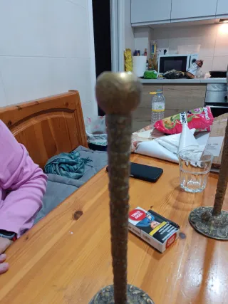 Candelabros de Bronce Antiguos