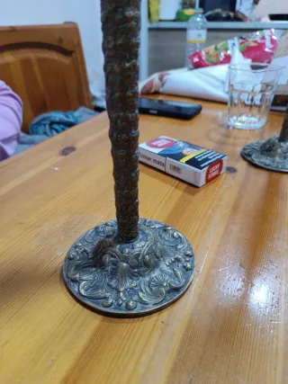 Candelabros de Bronce Antiguos