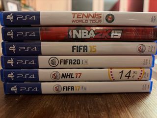 Fifa, baloncesto, tenis y hockey hielo.