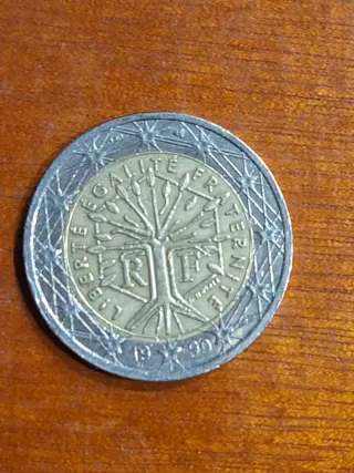 Moneda 2 Euros Francia Error