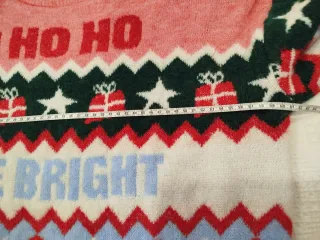 Jersey Navideño Mujer HO HO HO. Talla L