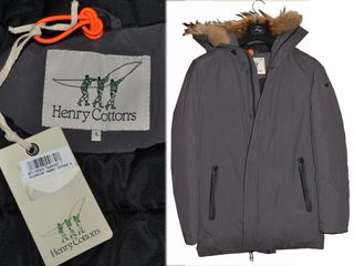 Anorak Henry Cotton Talla L Hombre Gris