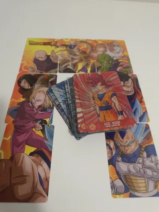 Lote 64 cromos Dragon Ball Super legend of goku