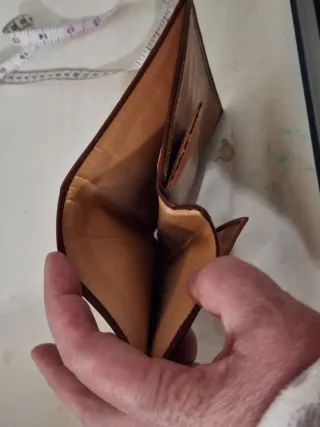 Cartera de piel vintage para mujer