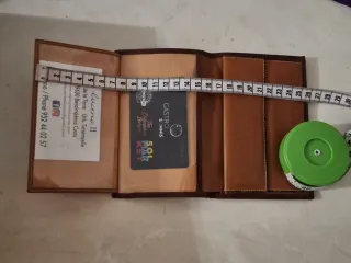 Cartera de piel vintage para mujer