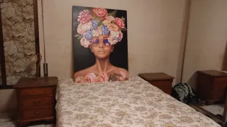 Cuadro Decoración Mujer Flores