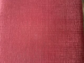 Puf/Mesa auxiliar tapizado rojo