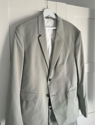 Traje Zara Verde Pastel Chaqueta