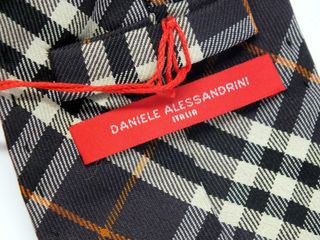 Cravatta Lana Daniele Alessandrini Tartan Nuova
