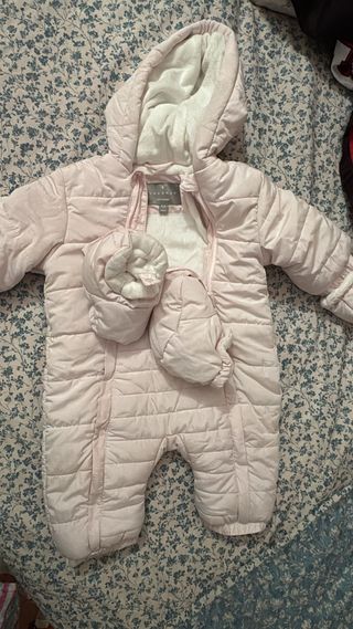 Buzon nieve bebe niña rosa 68 cm 3-6meses