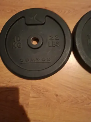 2 discos de pesa 10kg