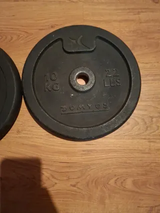 2 discos de pesa 10kg