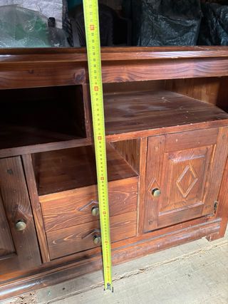 Mueble TV madera marrón