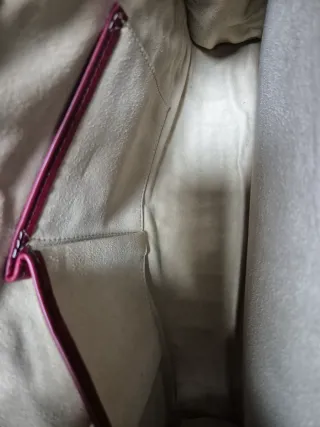 Bolso Barada Piel Cocodrilo Rosa Morado