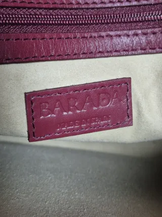 Bolso Barada Piel Cocodrilo Rosa Morado