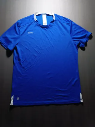 Maglietta sportiva Kipsta blu taglia M