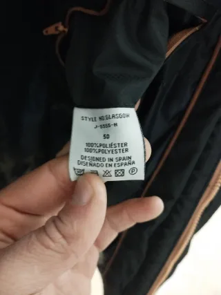 Abrigo Javier Lobato Talla L Negro