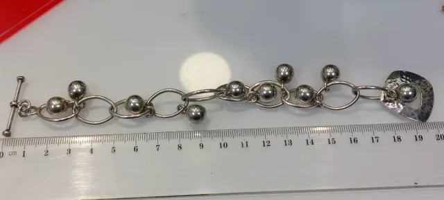 Pulsera Plata de Ley con Bolas