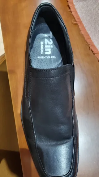 Zapatos de piel negros hombre T45
