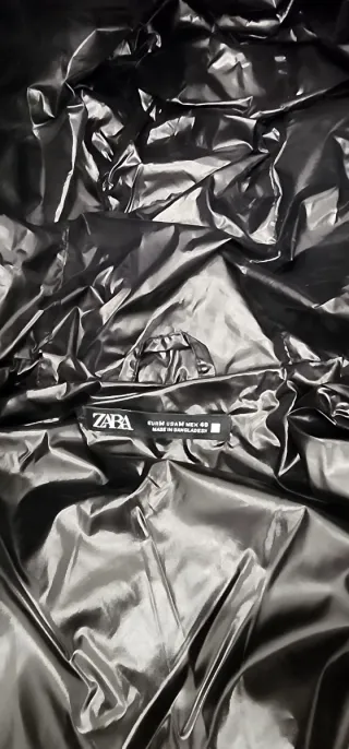 Abrigo acolchado negro Zara hombre