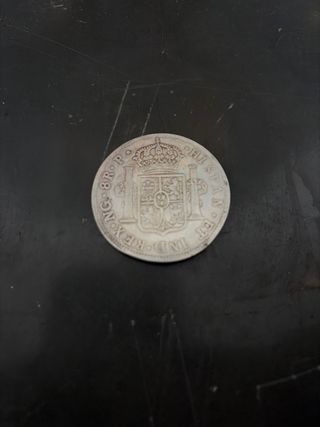 Moneda 8 Reales Plata 1776 Carlos III