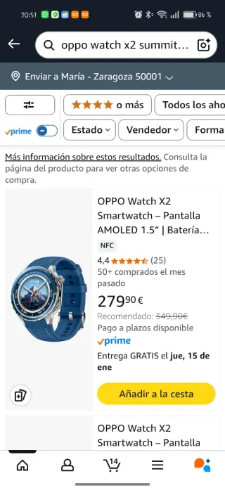 Oppo Watch X2 Azul